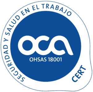 Certificado OCA 2012 OHSAS cast color azul